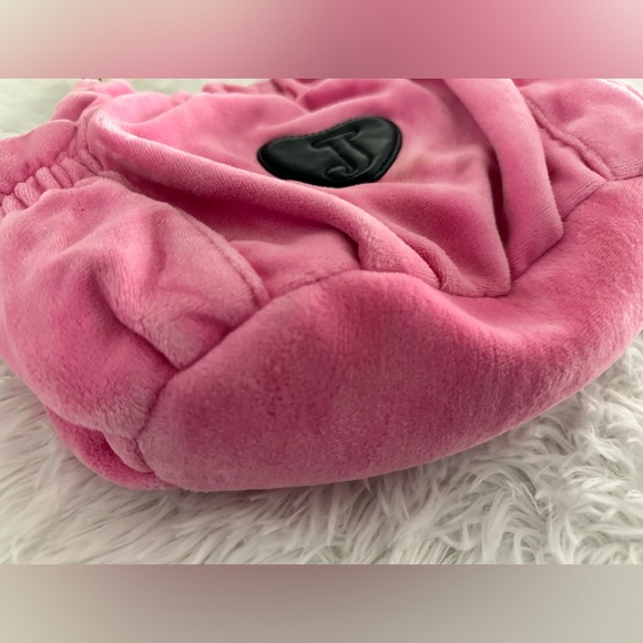 Vintage Juicy Couture Velour Pink Y2K Satchel Bag Handbag Rare - Picture 8 of 14